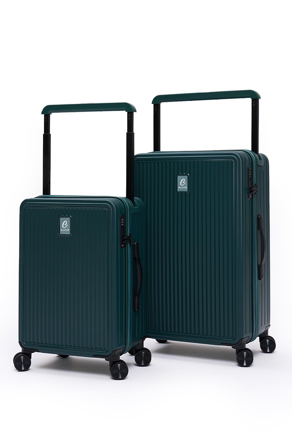 Elatae Vouge Exclusive Ultra Strong 2'li Valiz Seti Orta Boy - Kabin Boy Petrol V10737