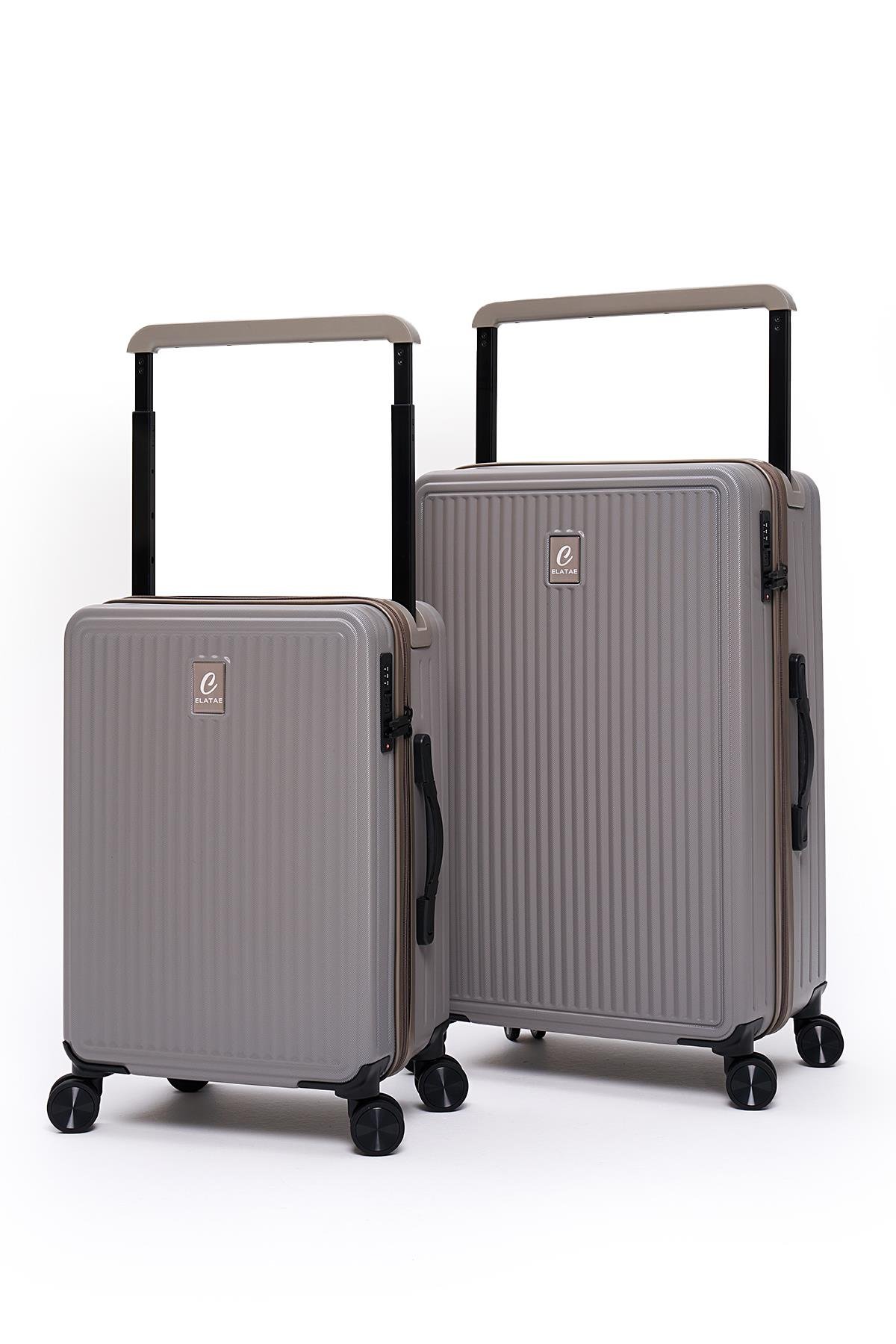 Elatae Vouge Exclusive Ultra Strong 2'li Valiz Seti Orta Boy - Kabin Boy Vizon V10737