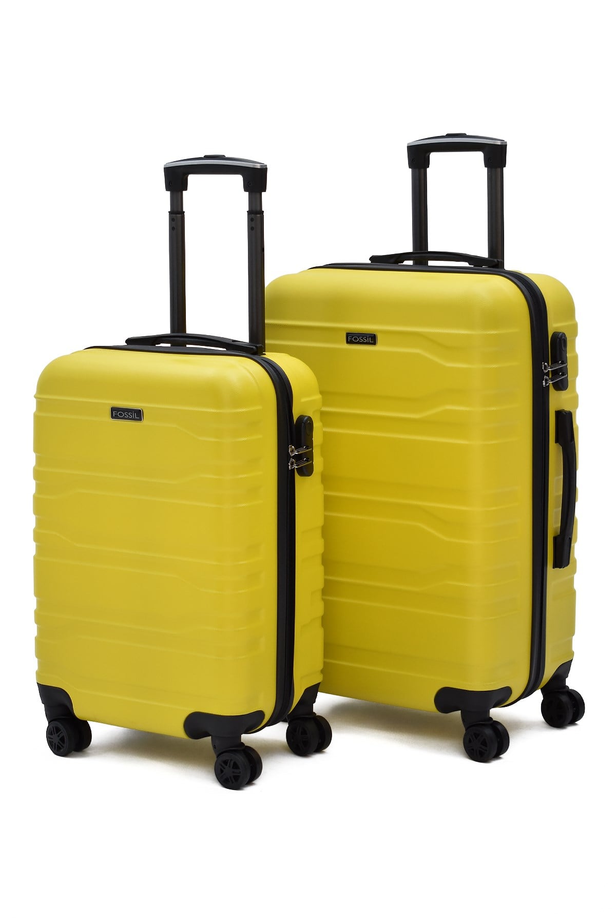 Fossil 2'li Valiz Seti Orta - Kabin Boy Sarı 123X – Ultra Hafif, Geniş Hacimli, Darbe Dayanıklı