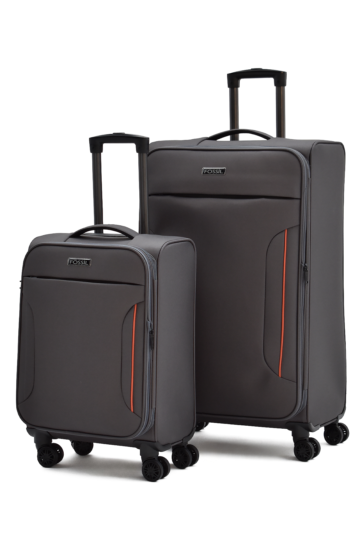Fossil Ultra Light Gri 2'li Valiz Seti Büyük ve Kabin Boy  – 360° 8 Tekerlekli, Hafif & Geniş İç Hacim 