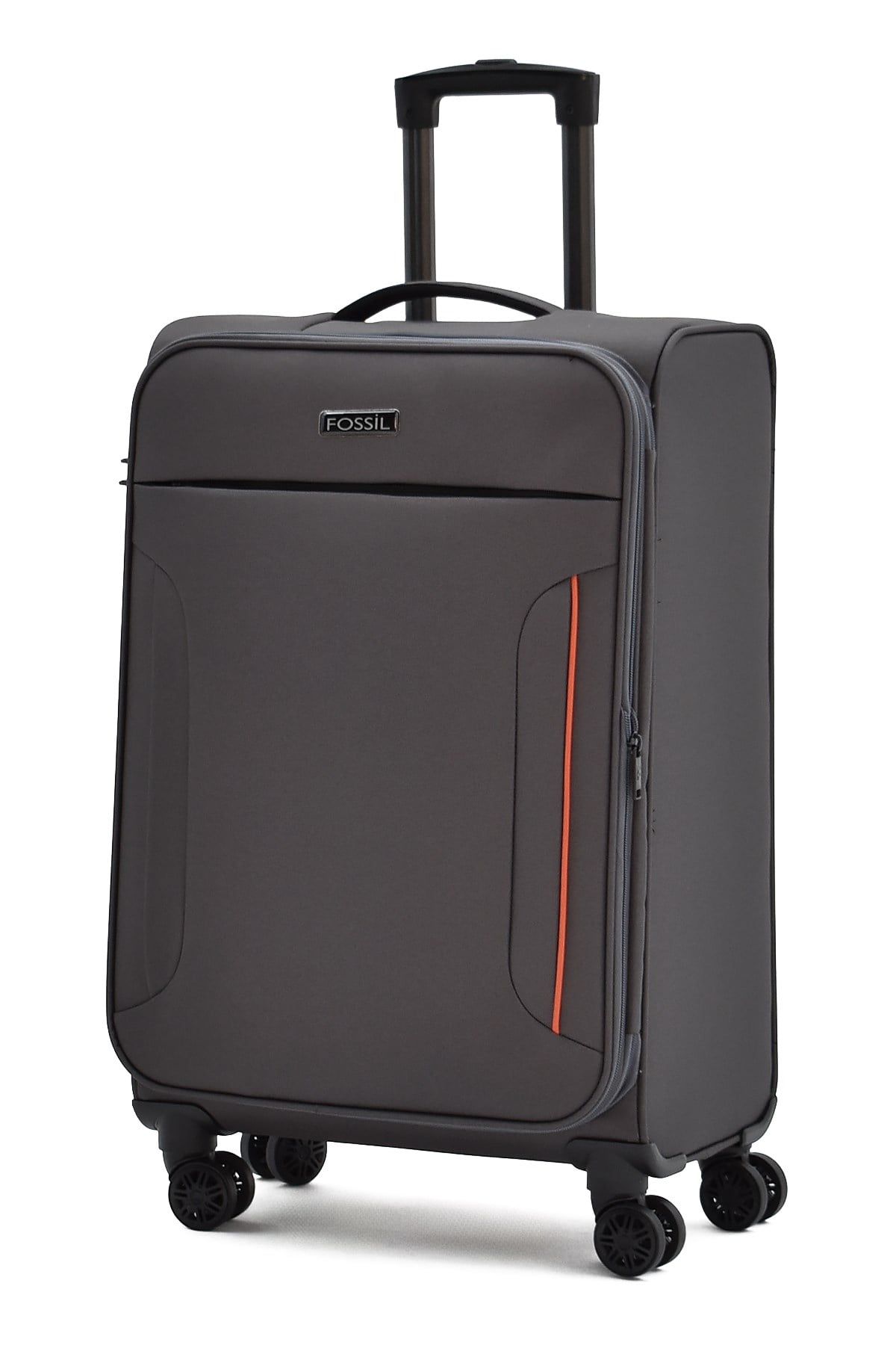 Fossil Ultra Light Gri Orta Boy Körüklü Kumaş Valiz – 360° 8 Tekerlekli, Hafif & Geniş İç Hacim 