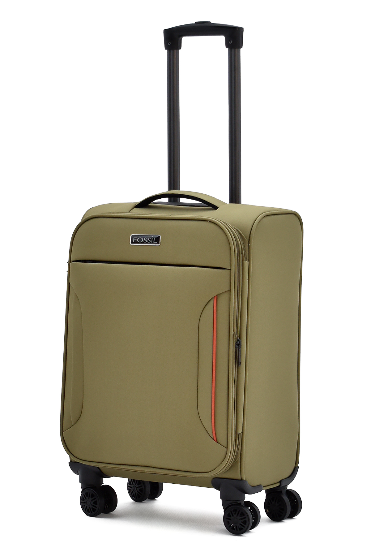 Fossil Ultra Light Haki Kabin Boy Körüklü Kumaş Valiz – 360° 8 Tekerlekli, Hafif & Geniş İç Hacim 