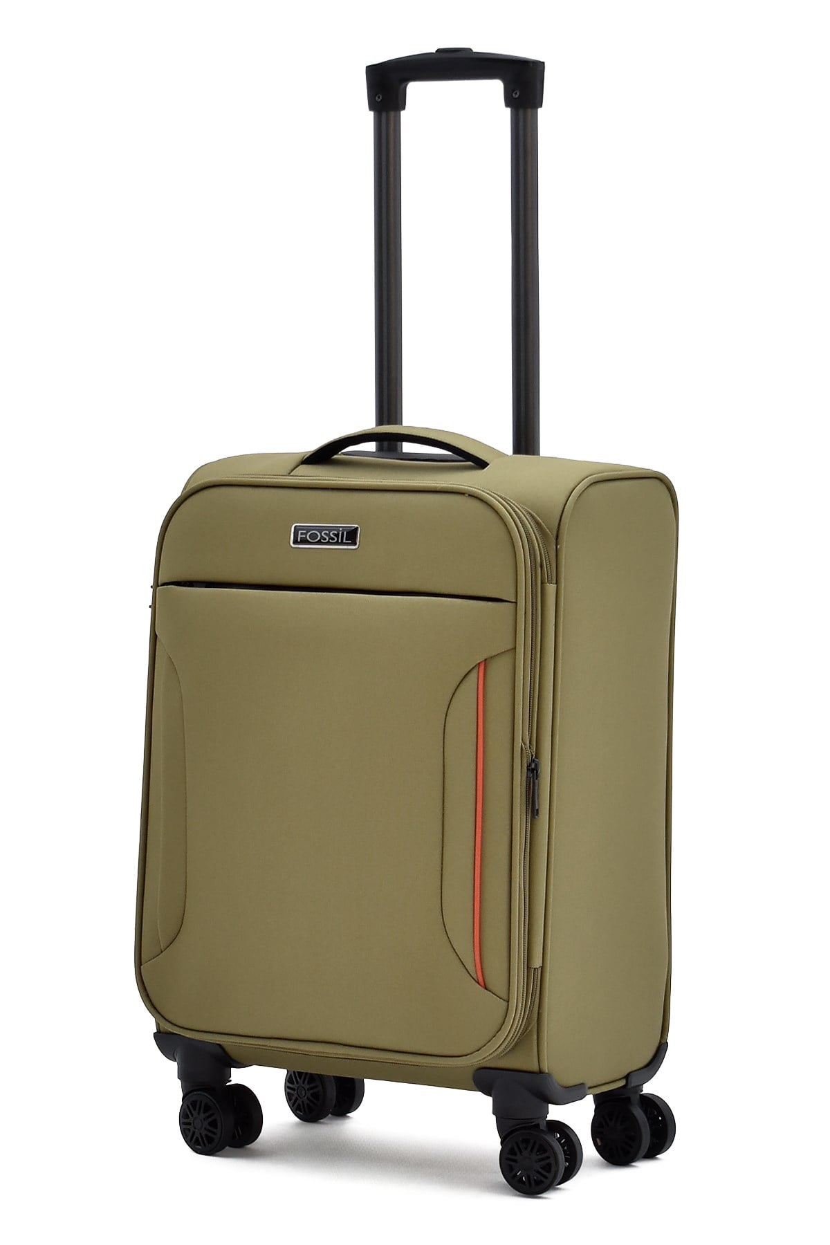 Fossil Ultra Light Haki Kabin Boy Körüklü Kumaş Valiz – 360° 8 Tekerlekli, Hafif & Geniş İç Hacim 