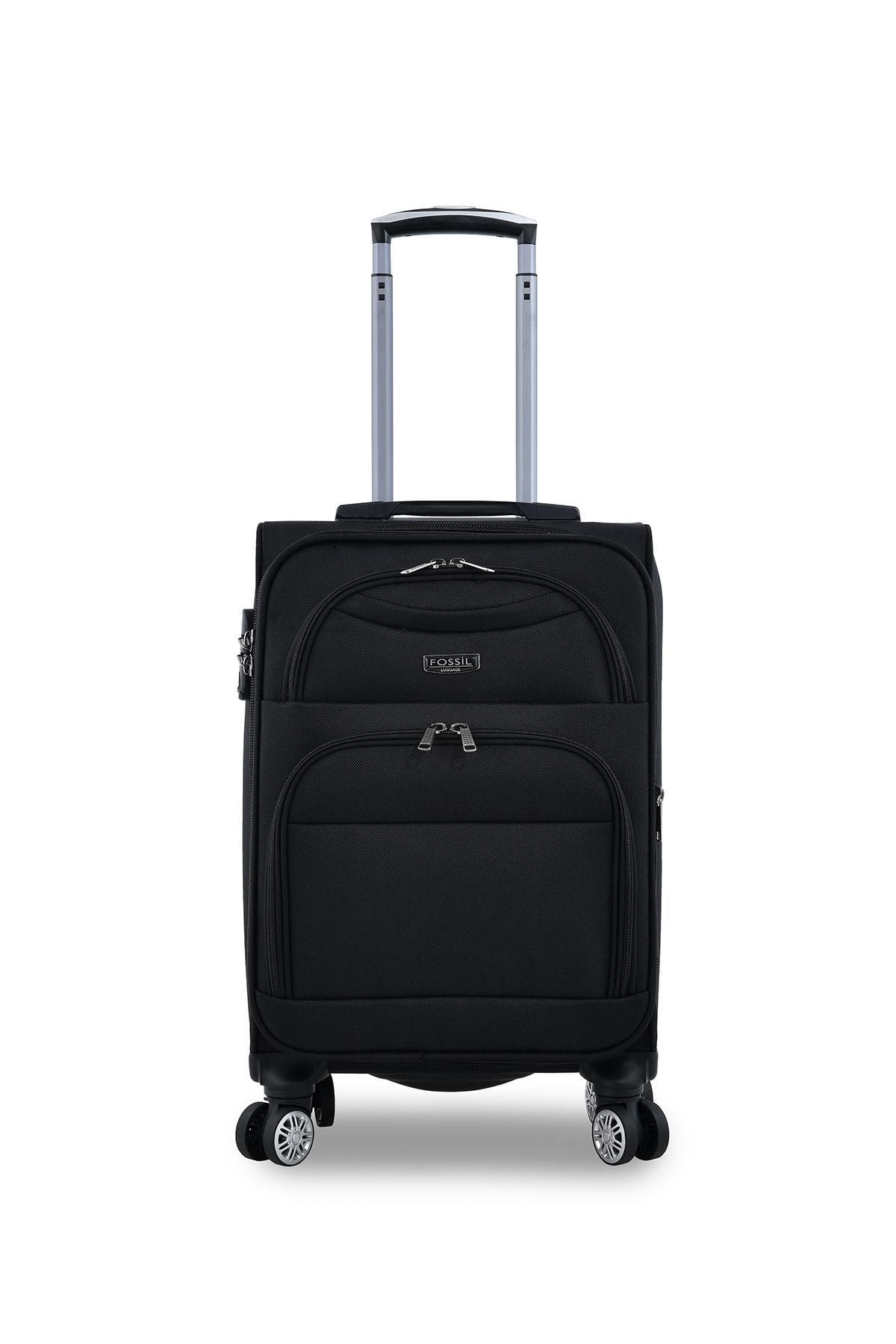 Fossil Ultra Light Kumaş Unisex Kabin Boy Valiz Siyah FSL010