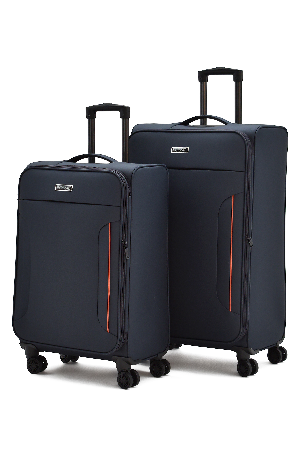 Fossil Ultra Light Lacivert 2'li Valiz Seti Büyük ve Orta Boy  – 360° 8 Tekerlekli, Hafif & Geniş İç Hacim
