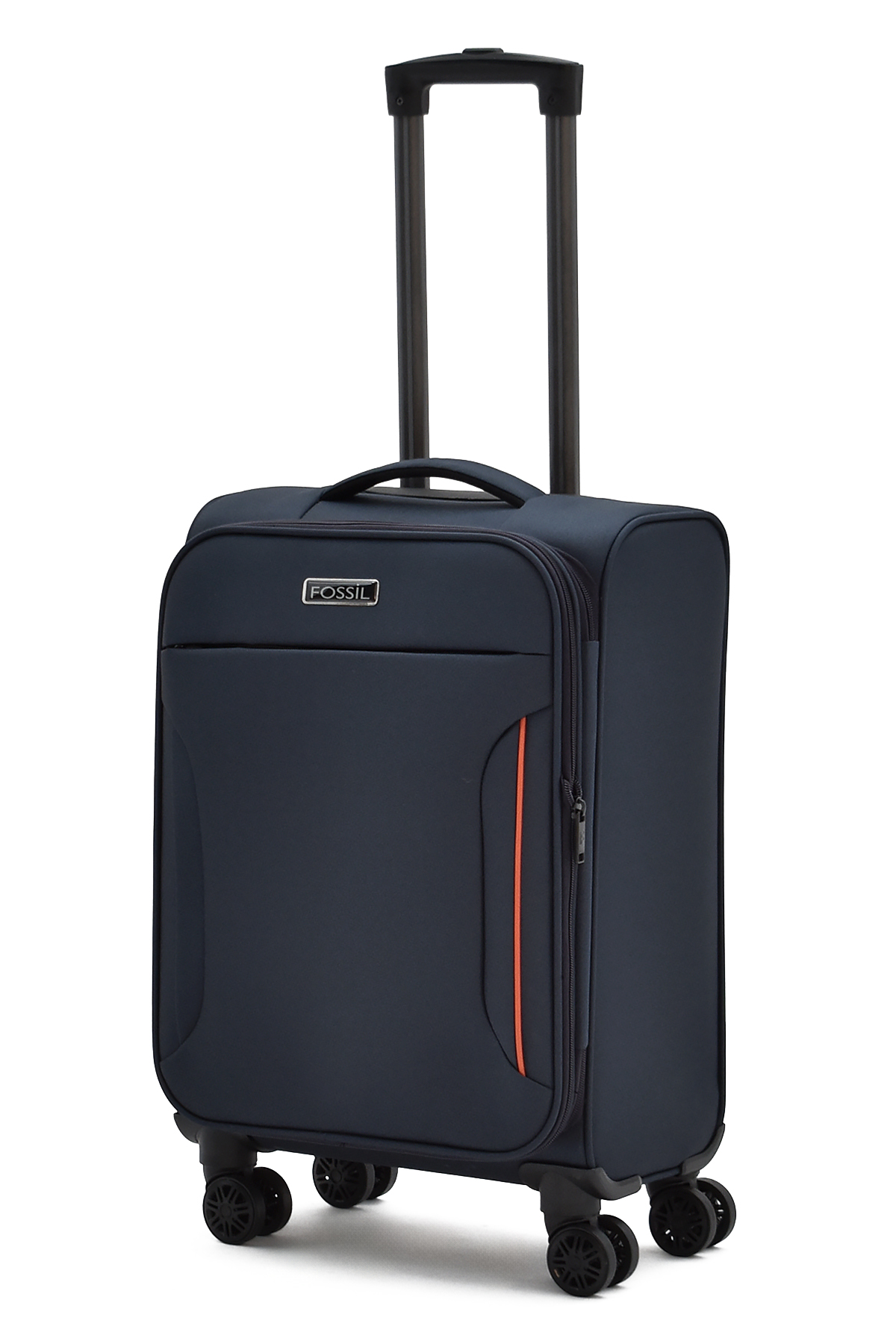 Fossil Ultra Light Lacivert Kabin Boy Körüklü Kumaş Valiz – 360° 8 Tekerlekli, Hafif & Geniş İç Hacim 