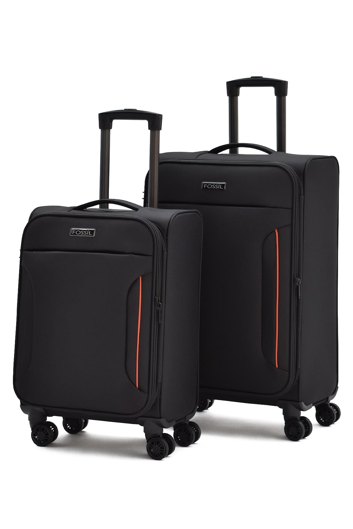 Fossil Ultra Light Siyah 2'li Valiz Seti Orta ve Kabin Boy  – 360° 8 Tekerlekli, Hafif & Geniş İç Hacim 