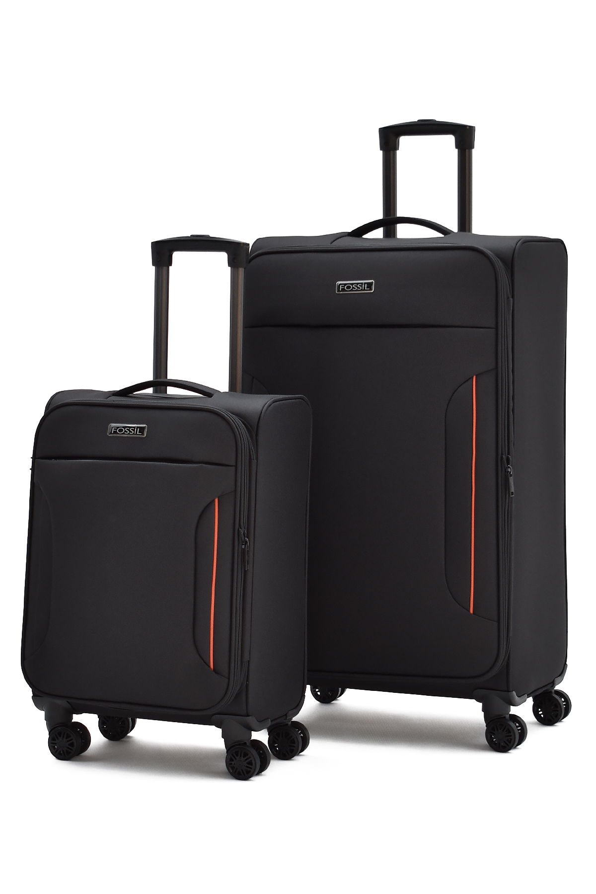 Fossil Ultra Light Siyah 2'li Valiz Seti Büyük ve Kabin Boy  – 360° 8 Tekerlekli, Hafif & Geniş İç Hacim 