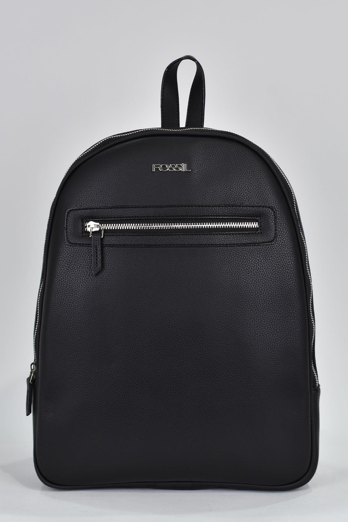 Fossil Unisex Laptop & Evrak Deri Sırt Çantası Siyah 2034