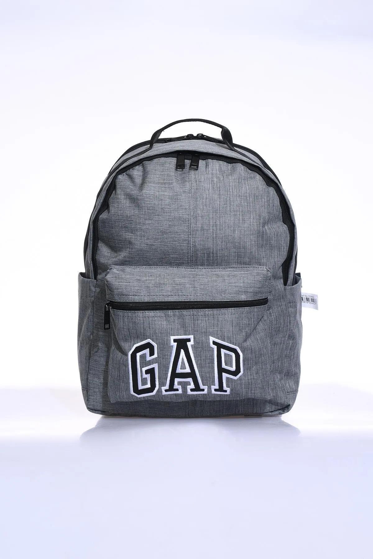 Gap Çok Gözlü Unisex Okul Günlük Sırt Çantası Gri-Melanj 03442