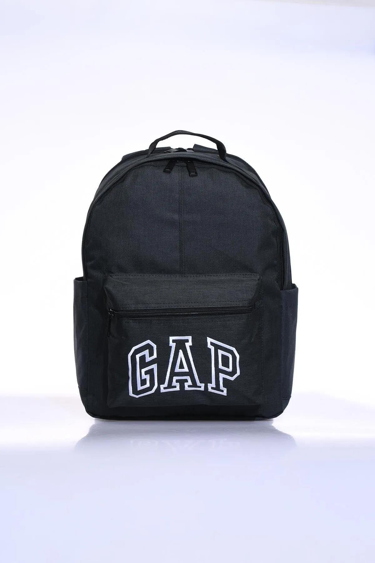 Gap Çok Gözlü Unisex Okul Günlük Sırt Çantası Siyah 03443