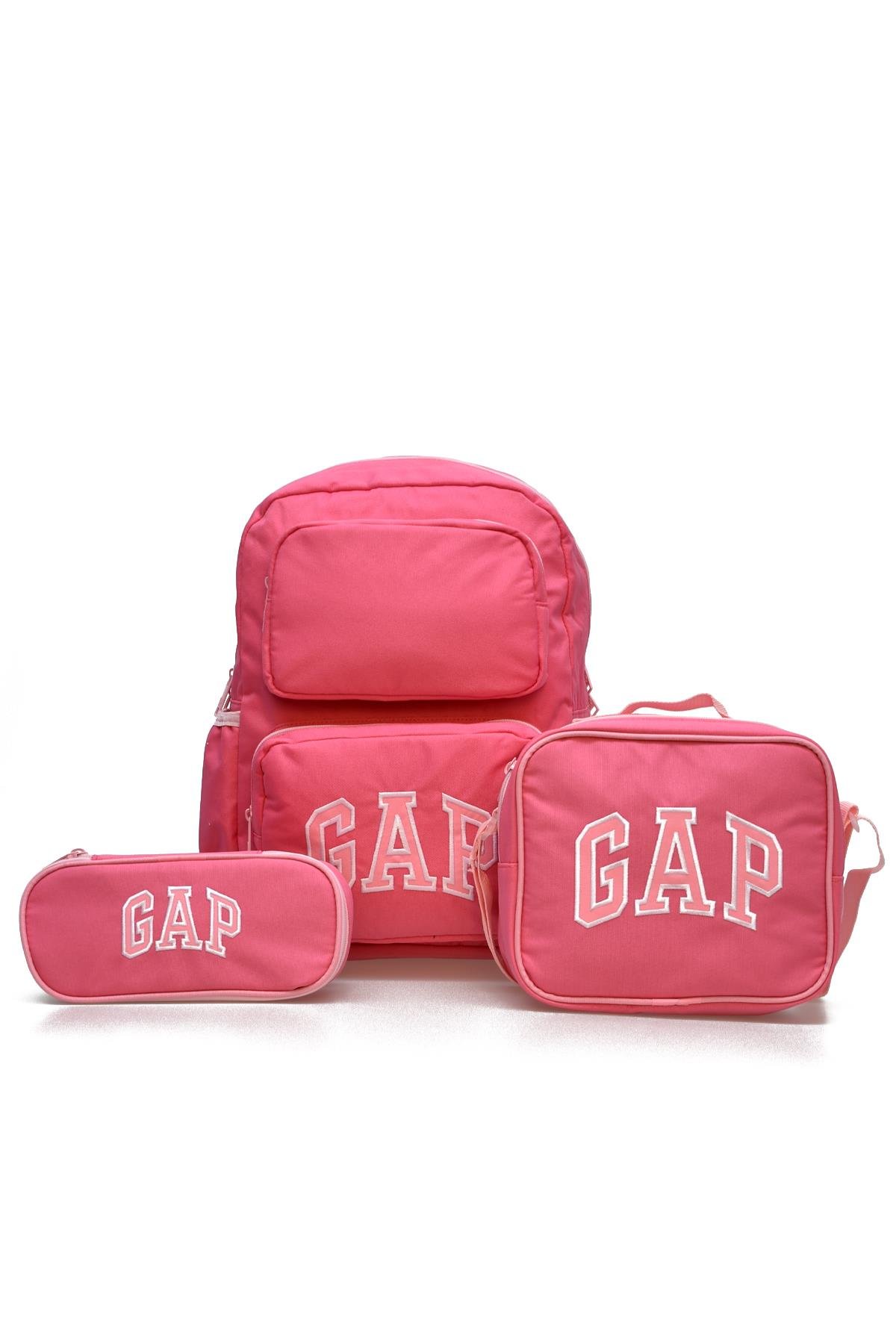 Gap Kız Çocuk 3'lü Okul Seti İlkokul Çantası & Beslenme & Kalemlik 12790