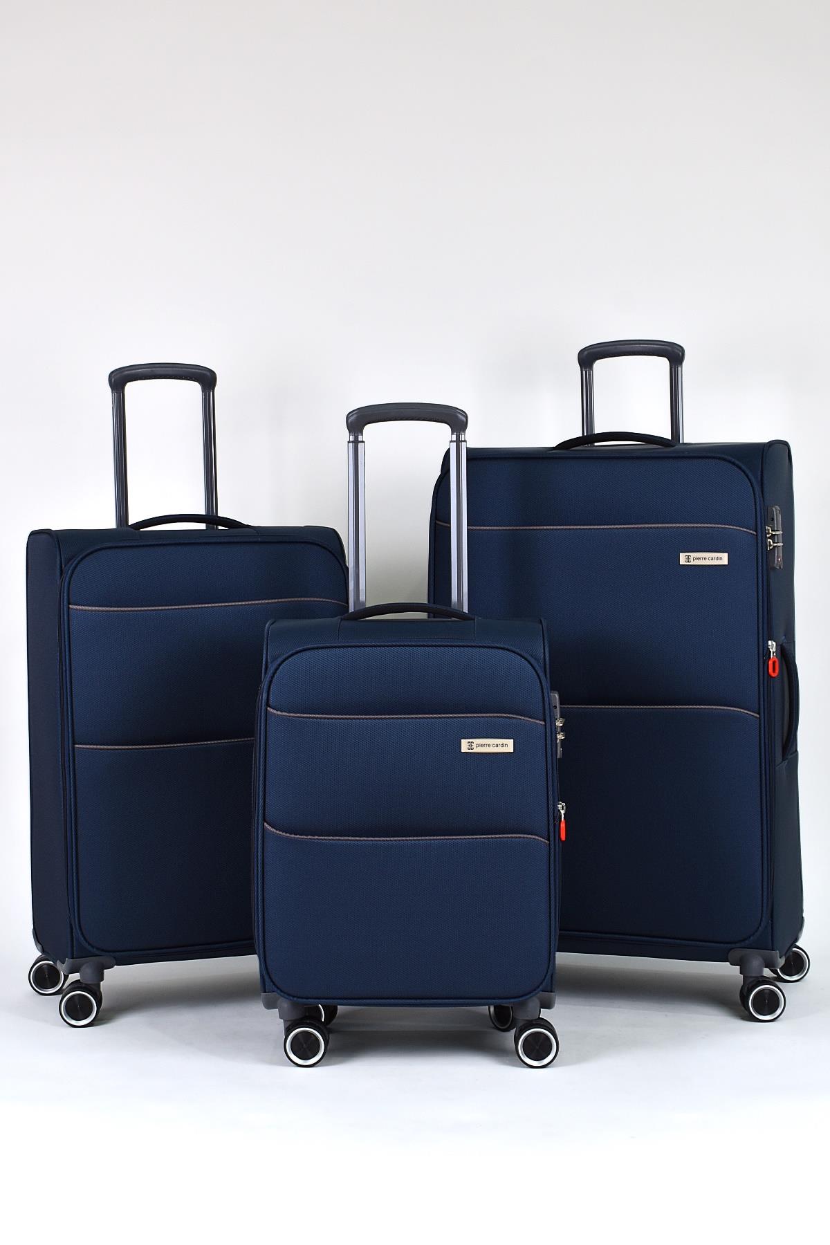 Pierre Cardin Ultra Light 3'lü Valiz Seti Lacivert PC6050