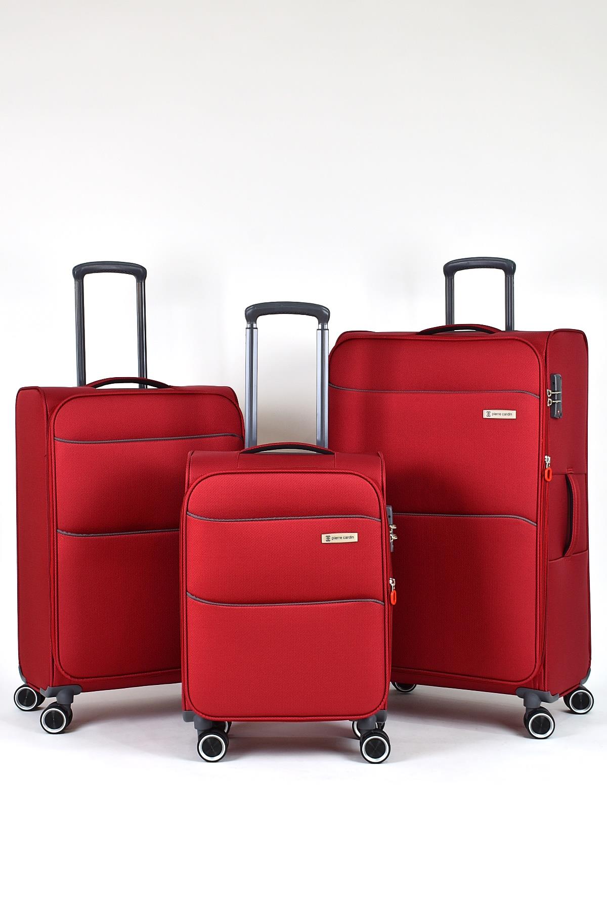 Pierre Cardin Ultra Light 3'lü Valiz Seti Bordo PC6050