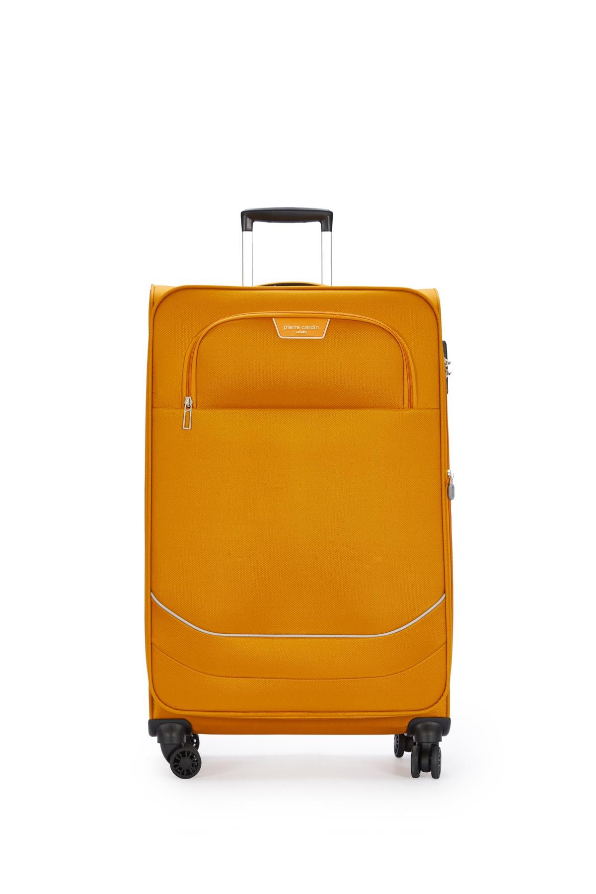 Pierre Cardin Ultra Light Kumaş Büyük Boy Valiz Hardal PC7050