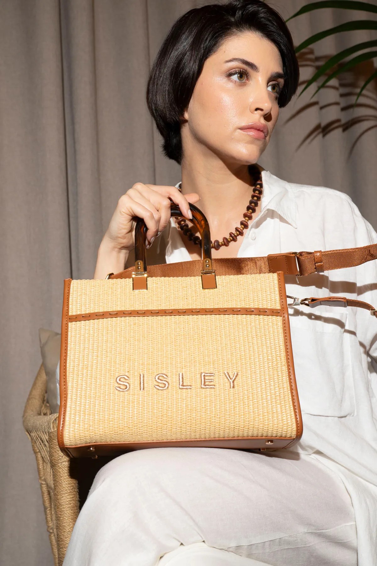 Sisley Kadın El Çantası Camel SLY109