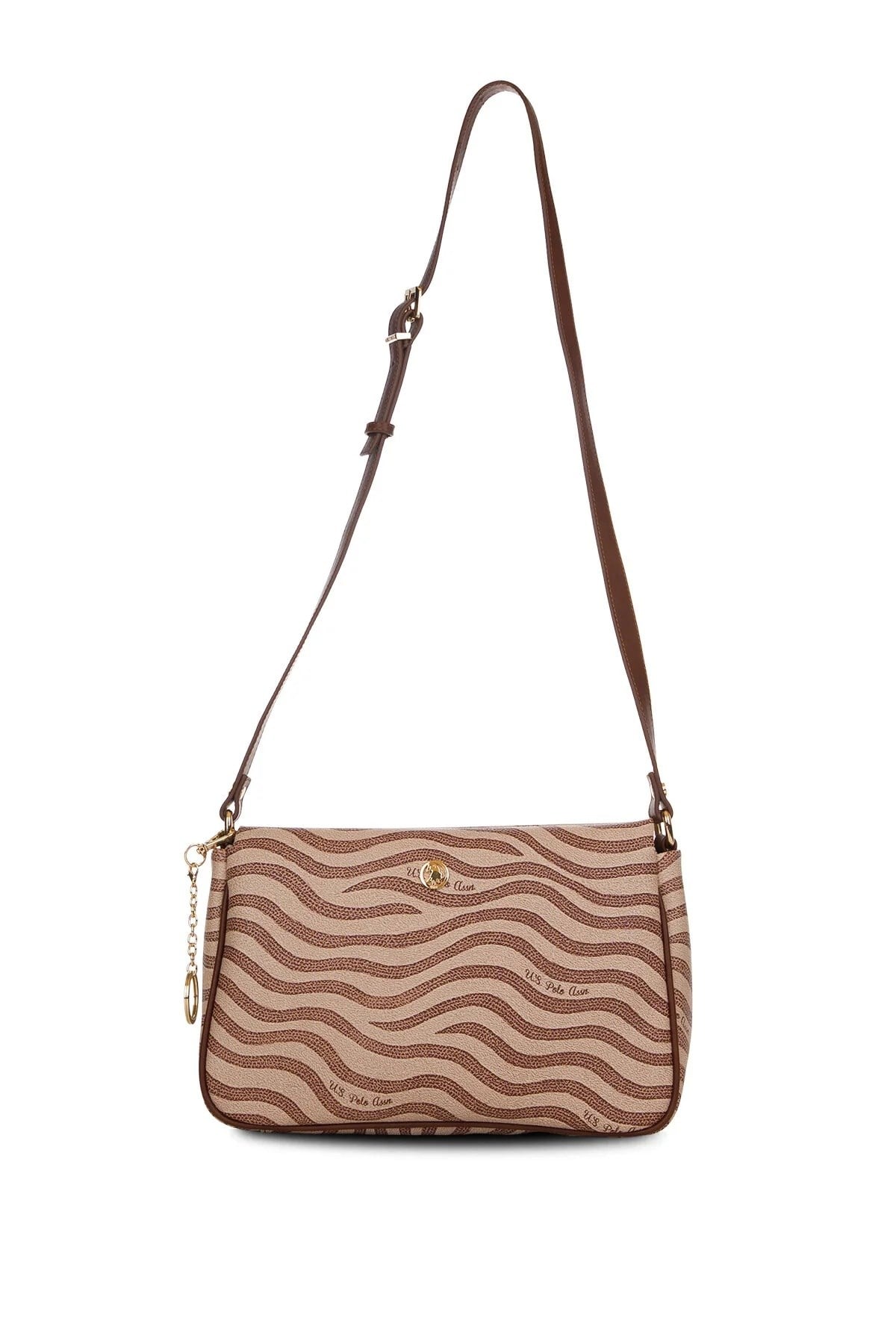 U.S. Polo Assn. Kadın Postacı Çapraz Çanta Bej US26165 – Günlük Şık Tasarım, Hafif ve Kullanışlı