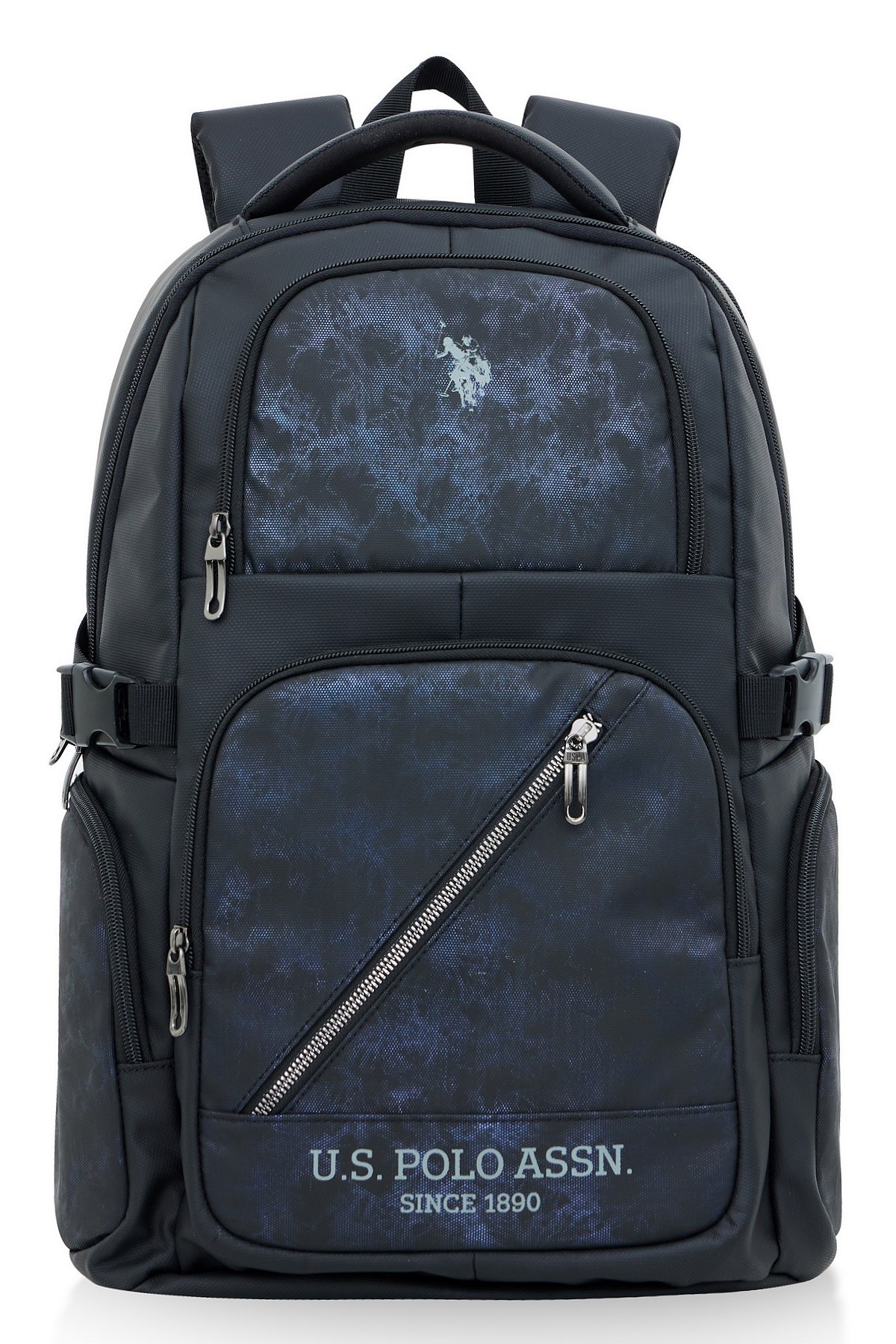 U.s. Polo Assn. Unisex Çok Gözlü Seyahat Günlük Sırt Çantası Siyah PLEVR23680