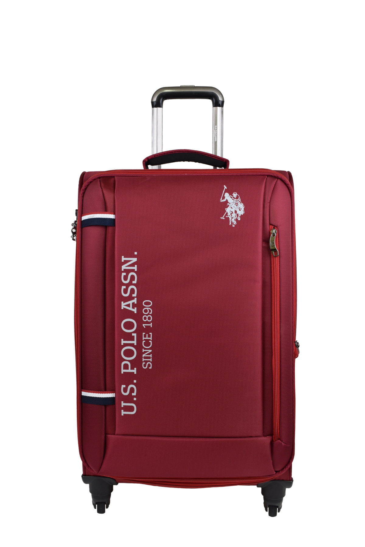 U.S. Polo Assn. Valiz Orta Boy Bordo Kumaş Valiz 
