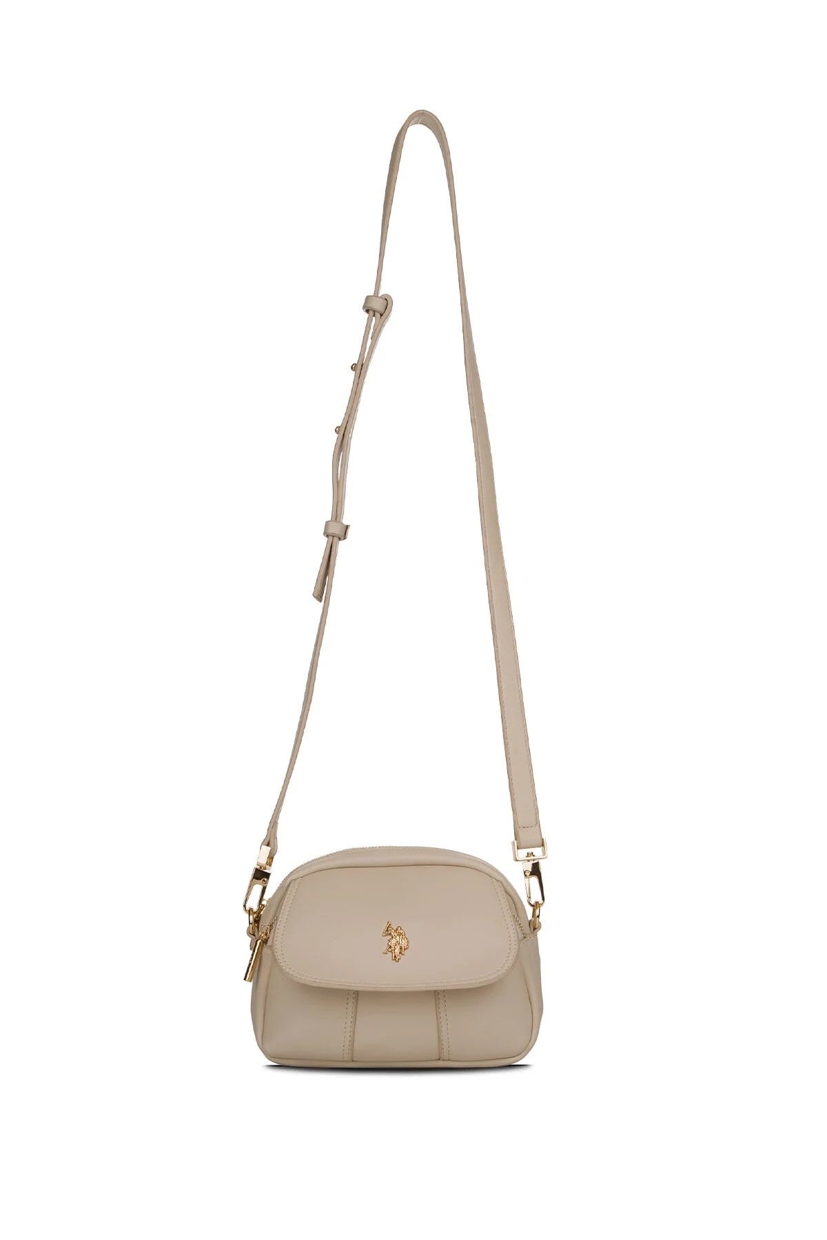 U.S. Polo Assn. Kadın Postacı Çapraz Çanta Bej US26194 – Günlük Şık Tasarım, Hafif ve Kullanışlı