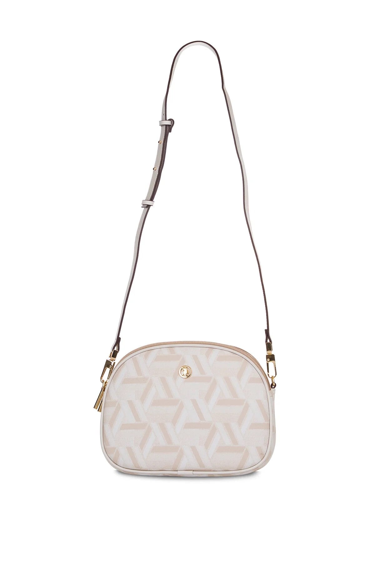 U.S. Polo Assn. Kadın Postacı Çapraz Çanta Krem US26113 – Günlük Şık Tasarım, Hafif ve Kullanışlı