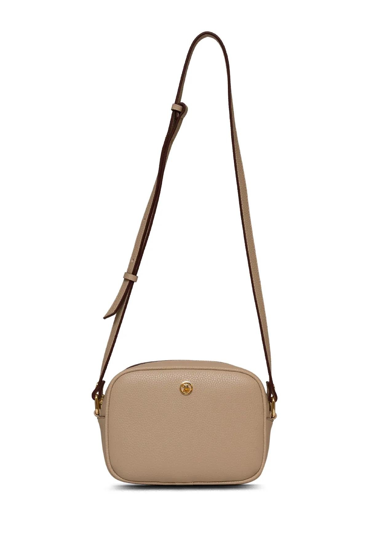 U.S. Polo Assn. Kadın Postacı Çantası Bej US25195