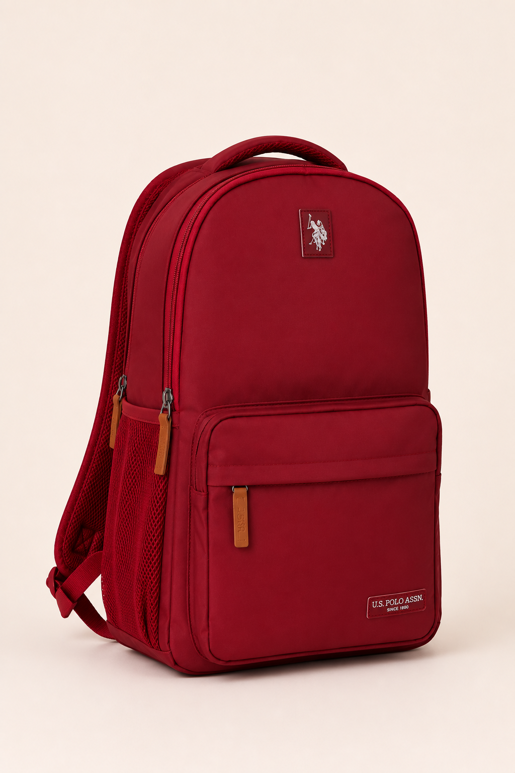 U.S. Polo Assn. Bordo Unisex Okul Sırt Çantası Günlük Seyahat Laptop Bölmeli Su Geçirmez PLCAN26045