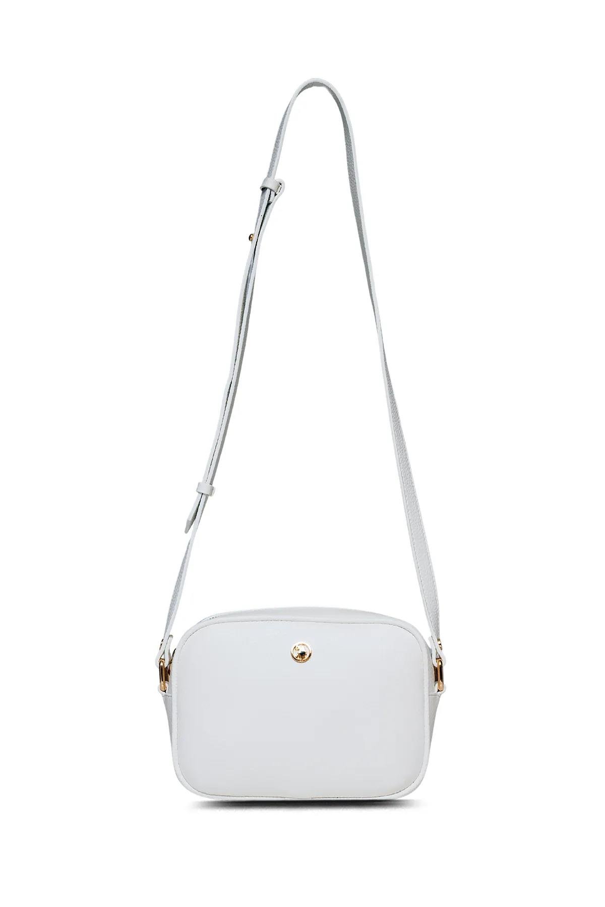 U.S. Polo Assn. Kadın Postacı Çantası Beyaz US25195