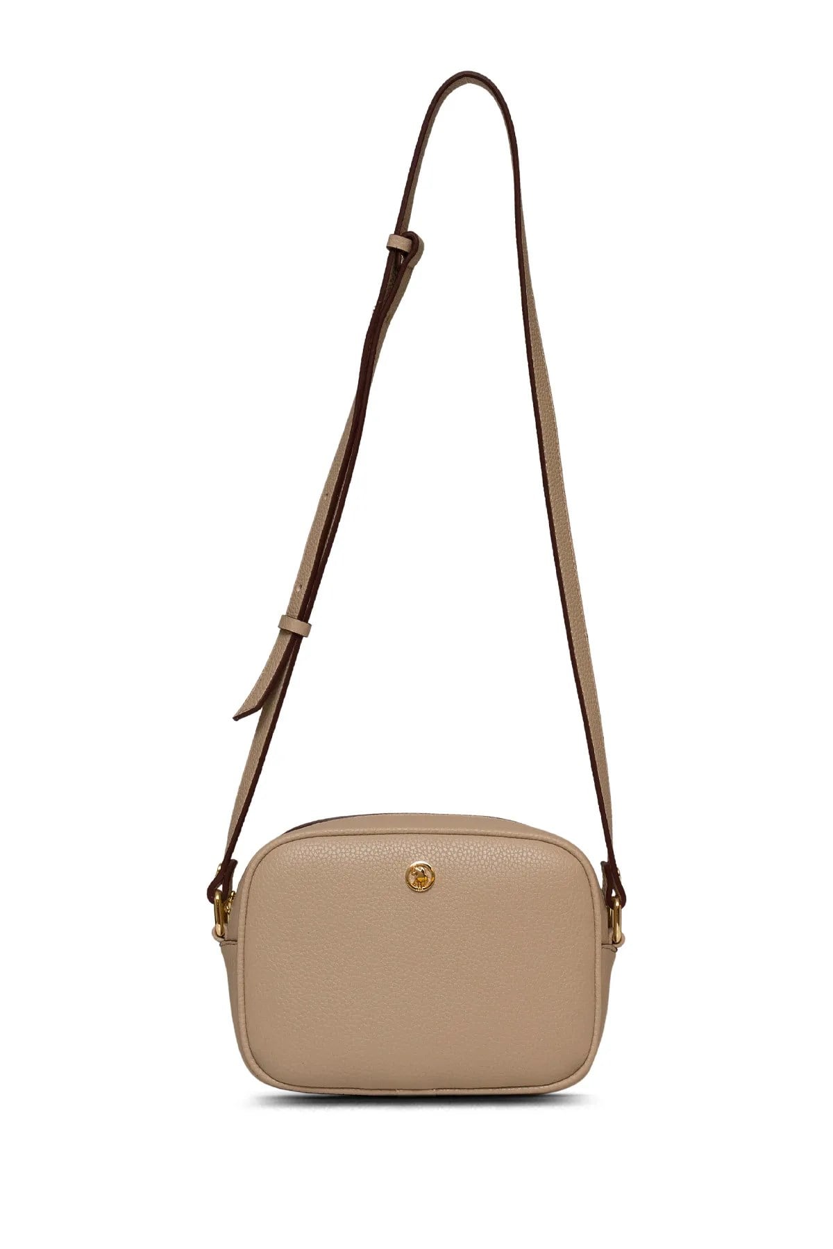 U.S. Polo Assn. Kadın Postacı Çantası Bej US25195