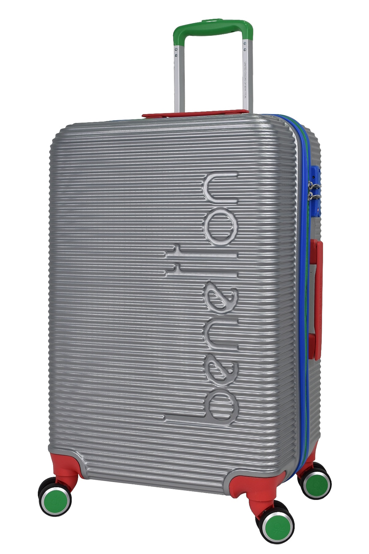 United Colors Of Benetton Lüx Abs Büyük Boy Valiz Gri BNT500