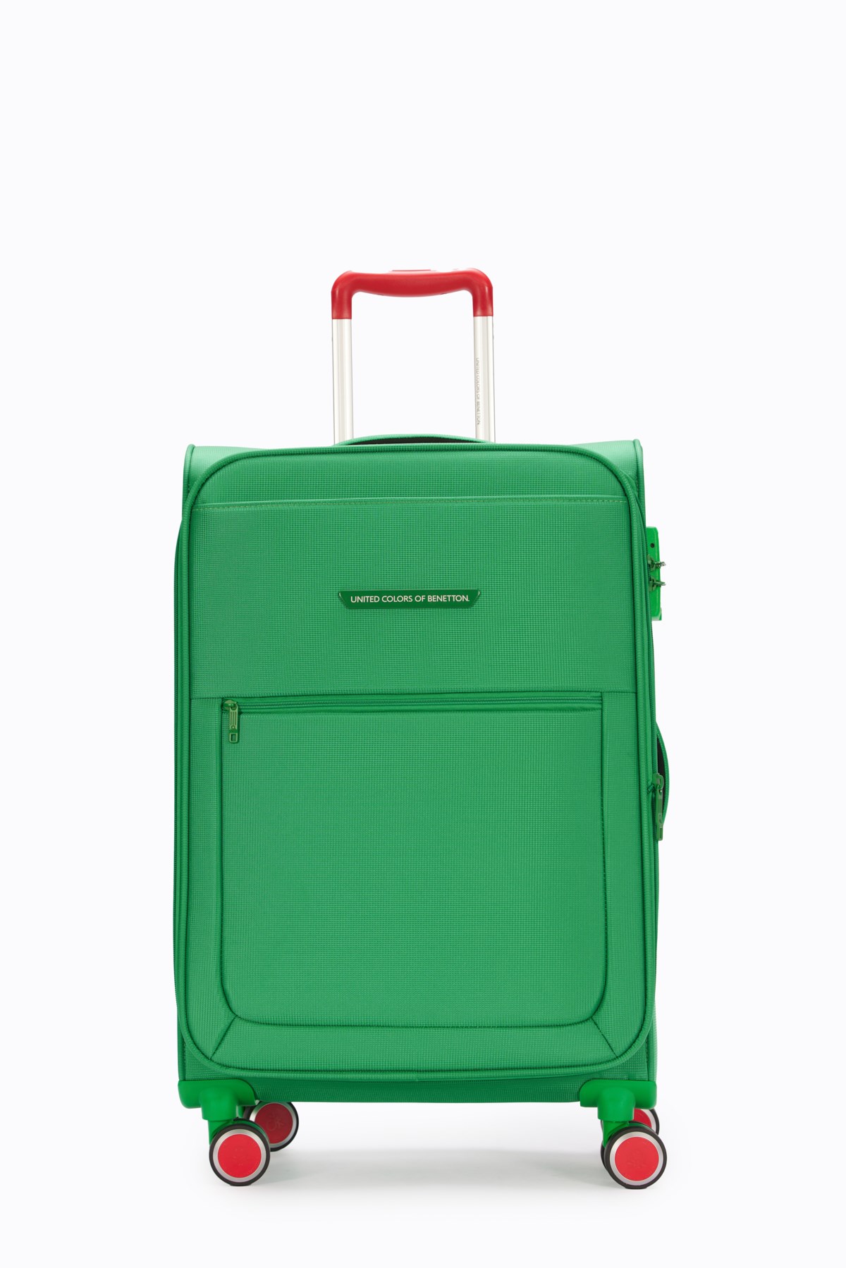 United Colors Of Benetton Ultra Light Kumaş Orta Boy Valiz Yeşil BNT2800