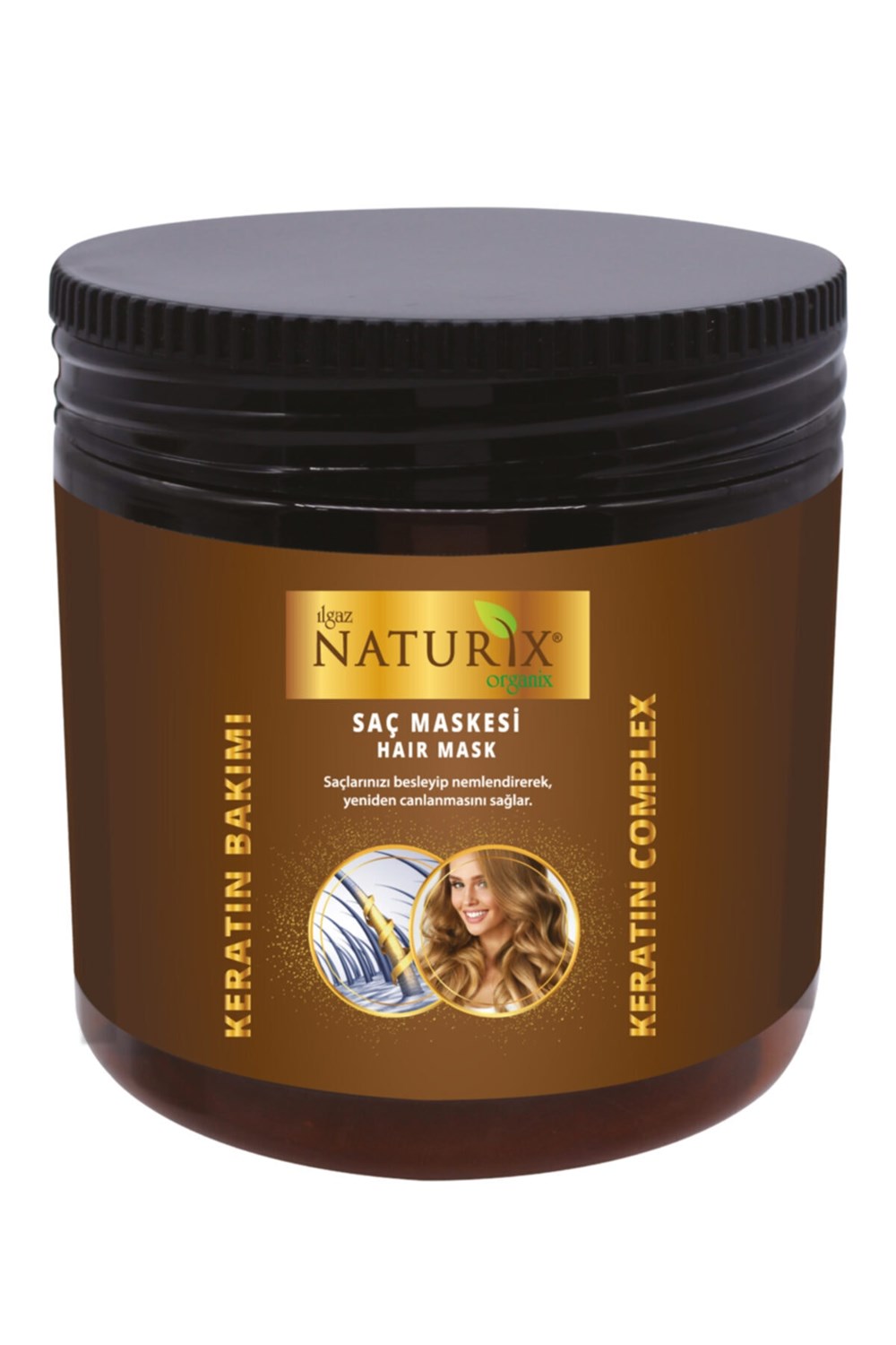 Ilgaz Naturix Organix Tuzsuz Keratin Şampuan 2 Adet 600 ml Onarıcı Bakım  Şampuanı + 500 ml Keratin Bakım Maskes