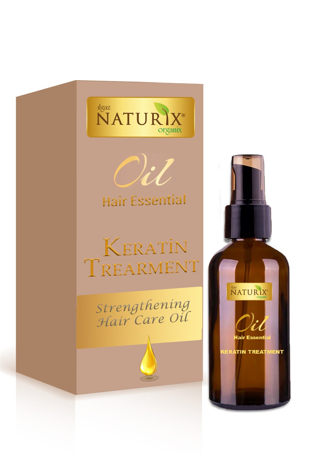 Naturix Aşırı Yıpranmış Saçlar İçin Keratin Saç Bakım Yağı Yoğun Besleme  Onarıcı Oil Hair Essential 100
