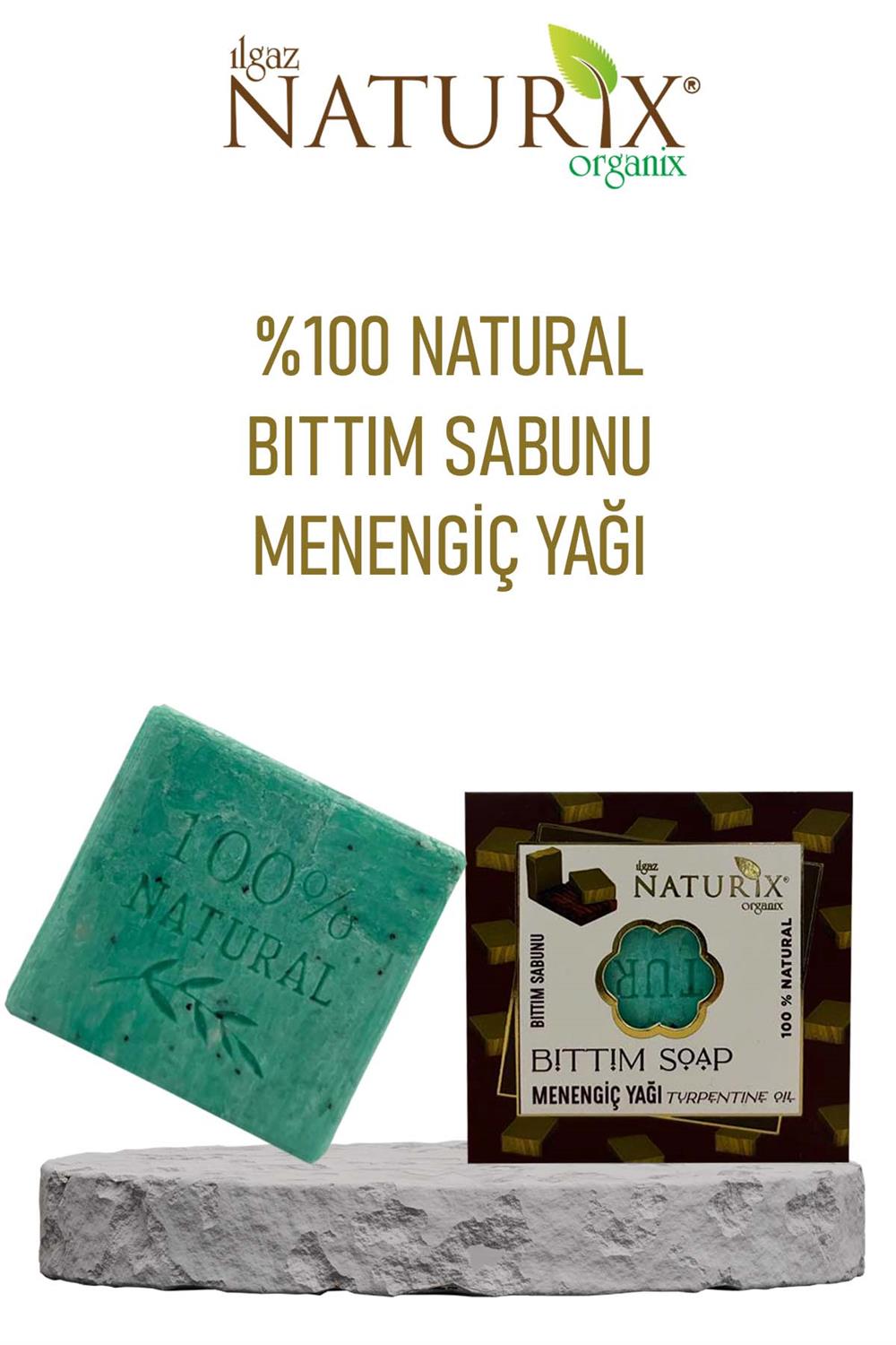 Natural Bıttım Sabunu Arındırıcı Egzama Mantar Önleyici Menengiç Botan  Yağlı %100 Doğal Bıttım Soap