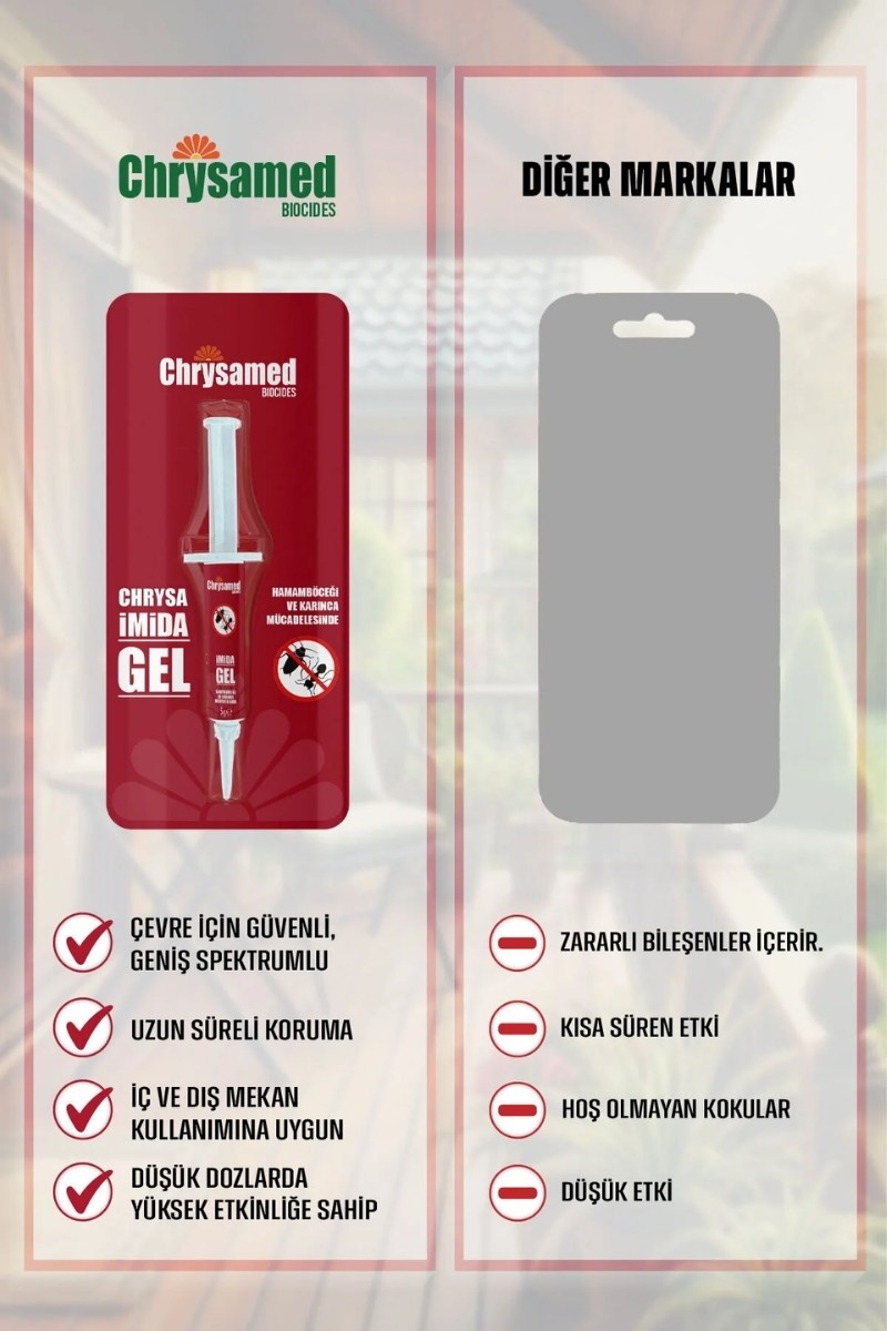 Chrysamed Hamamböceği Jeli Yemi Fibron Jel 5 Gr