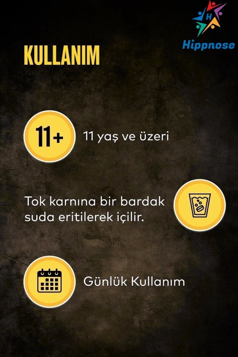 Hippnose Vitamin C + Çinko + Vitamin D3 İçeren 20 Efervesan Tablet
