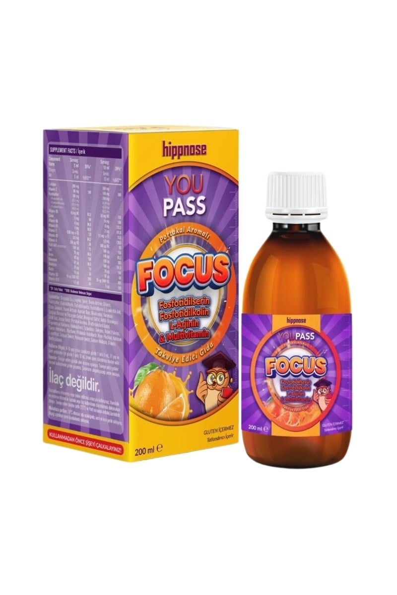 Hippnose Youpass Focus Şurup 200 ml
