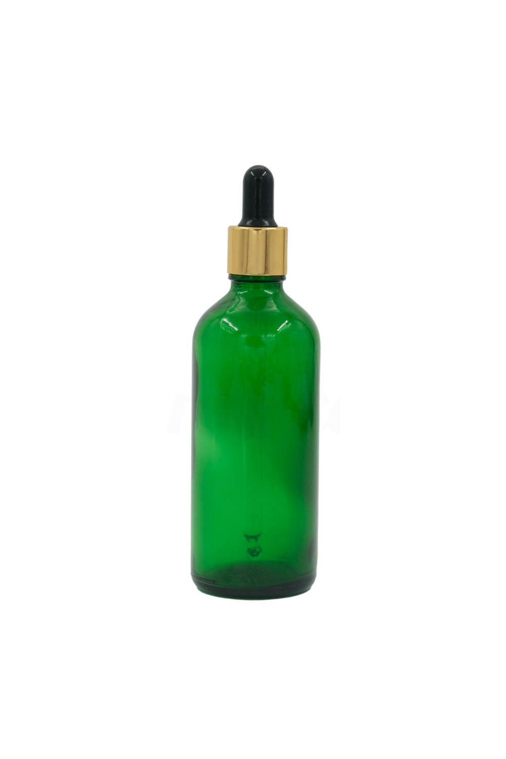 Yeşil Cam Şişe Damlalıklı Metal Kapak 20 cc - İthal