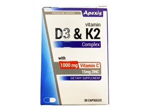 Apexis Vitamin D3&K2 Complex 30 Kapsül