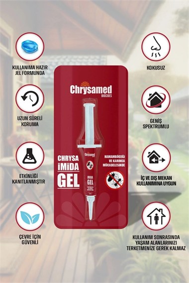 Chrysamed Hamamböceği Jeli Yemi Fibron Jel 5 Gr