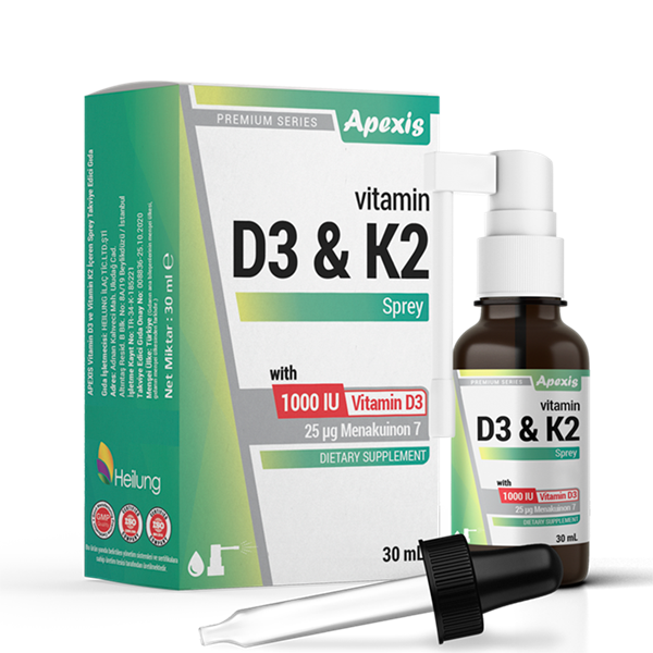 Apexis Vitamin D3 & K2 30 ML Oral Sprey