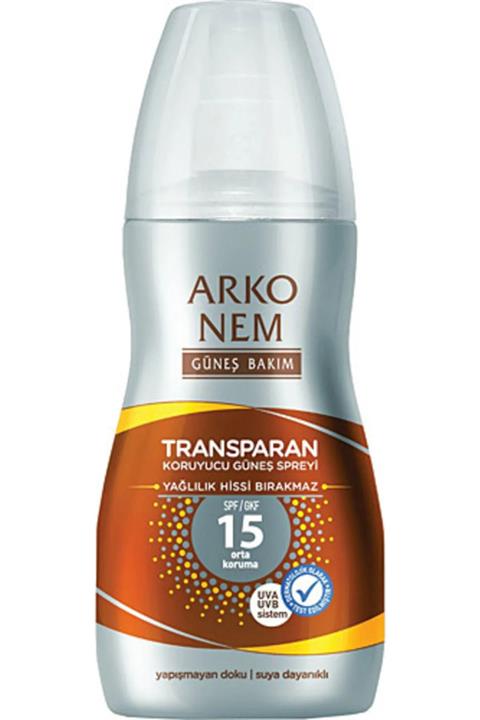 Arko Nem Güneş Bakım Transparan Sprey SPF15 150 ml