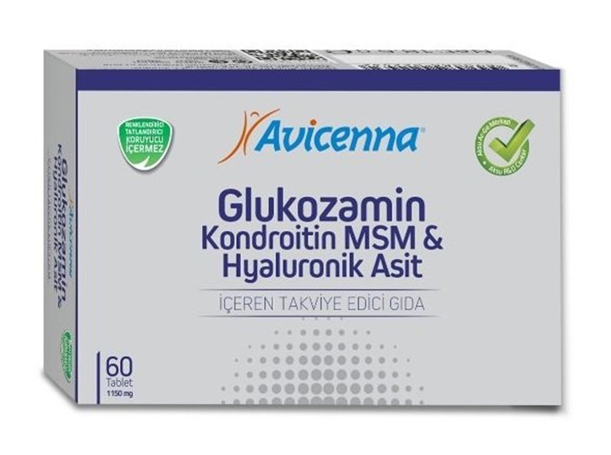 Avicenna Glucosamine MSM 60 Tablets-LeylekKapida.com