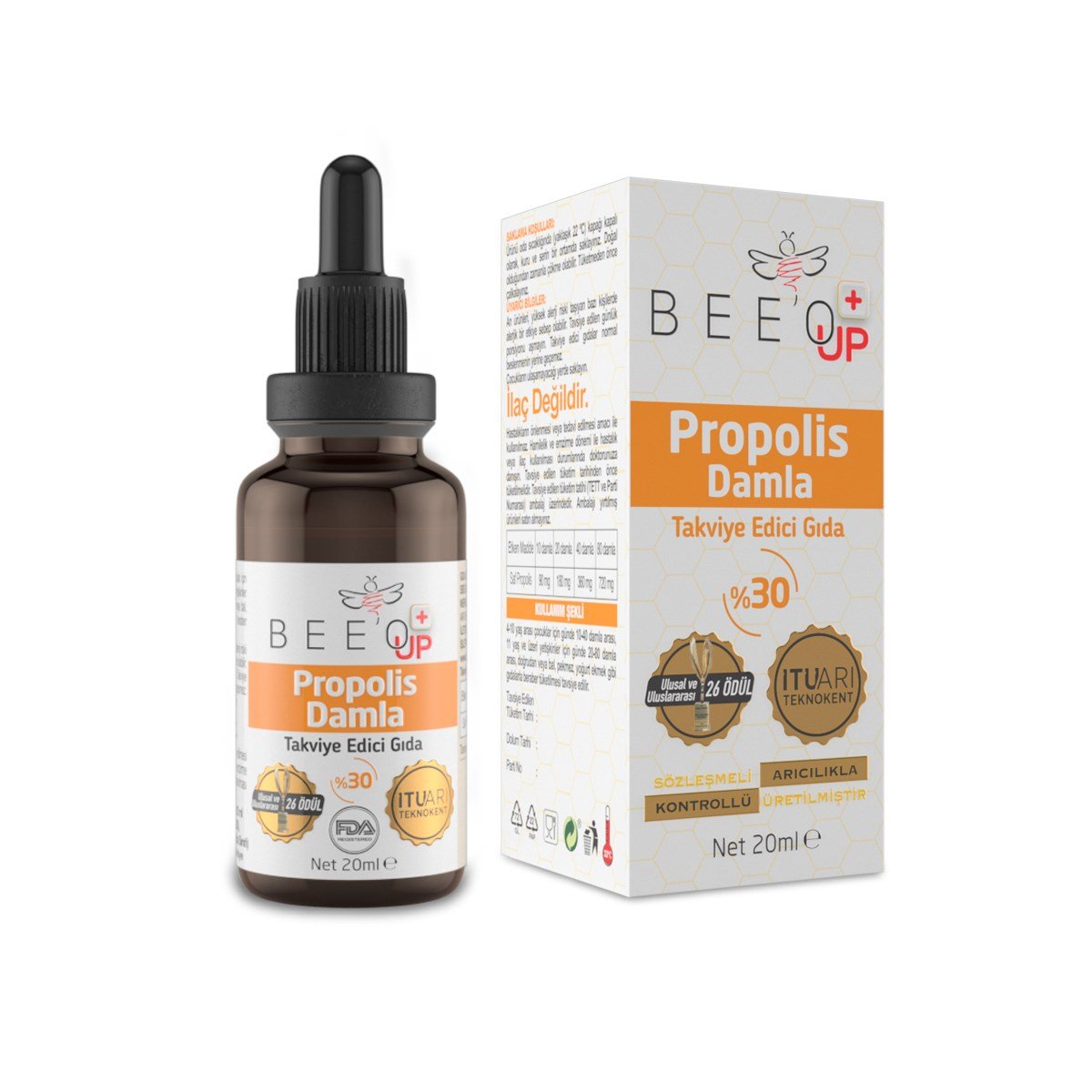 Bee'o UP Propolis Damla 20 mL