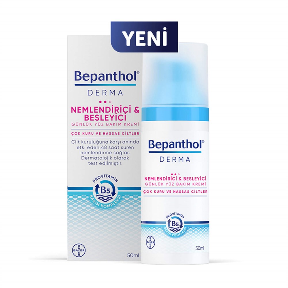 Bepanthol Derma Nemlendirici ve Besleyici Günlük Yüz Bakım Kremi 50 ml