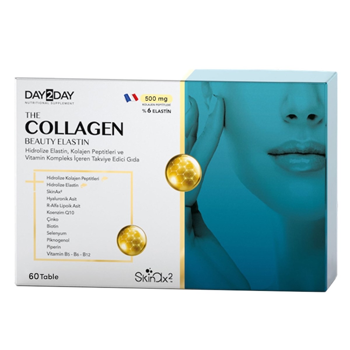 Day2Day The Collagen Beauty Elastin 60 Tablets-LeylekKapida.com