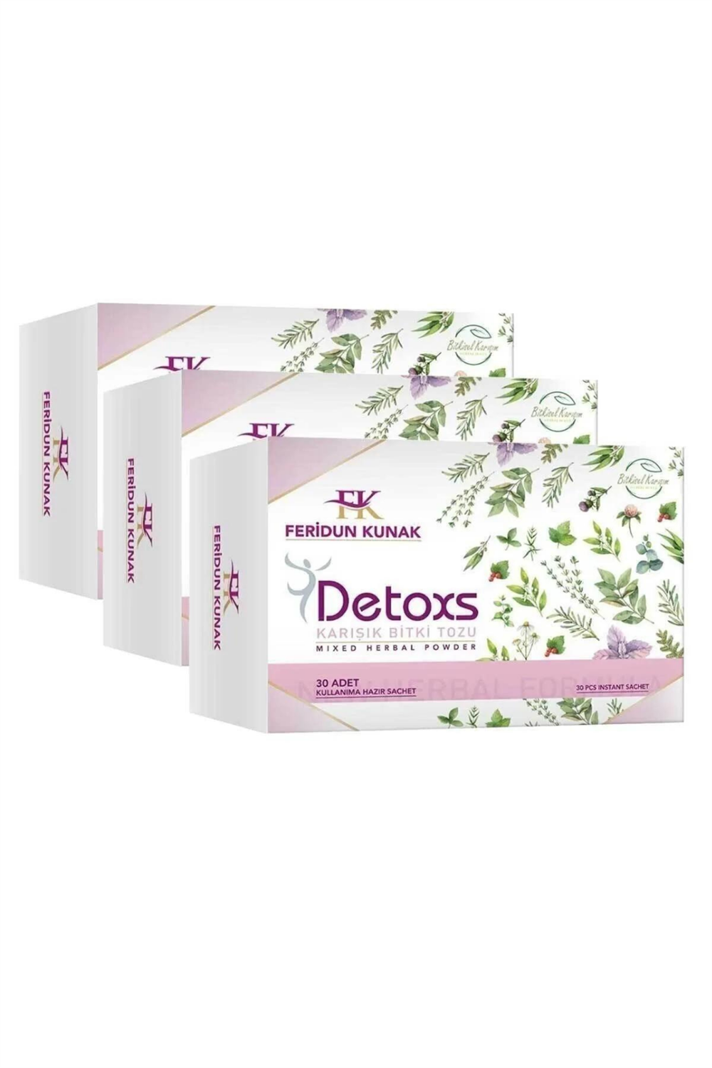 Feridun Kunak Detox Karışık Bitki Tozu 30 Saşe 3 ADET