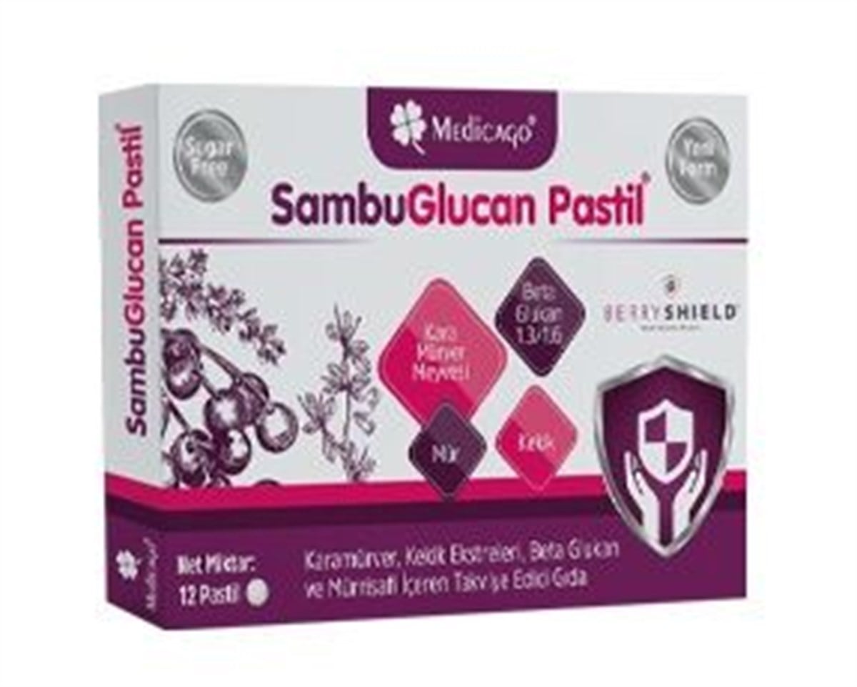 Medicago SambuGlucan Pastil 12 Adet