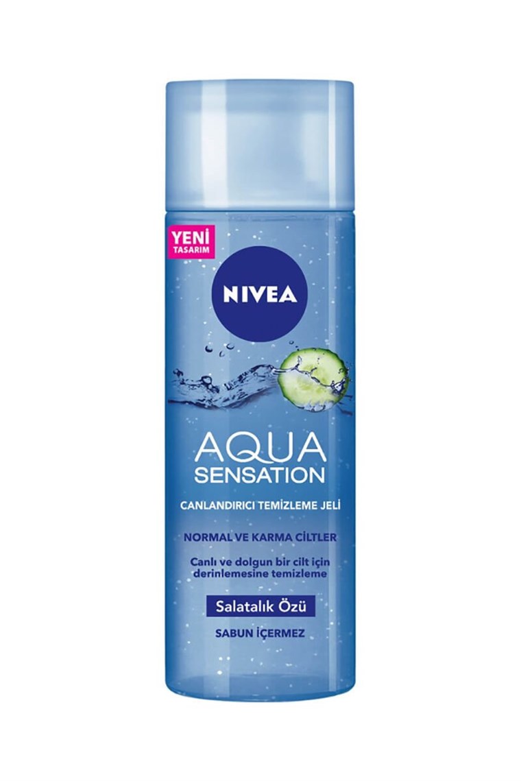 Nivea Aqua Sensation Canlandırıcı Yüz Temizleme Jeli 200 ml-LeylekKapıda.com