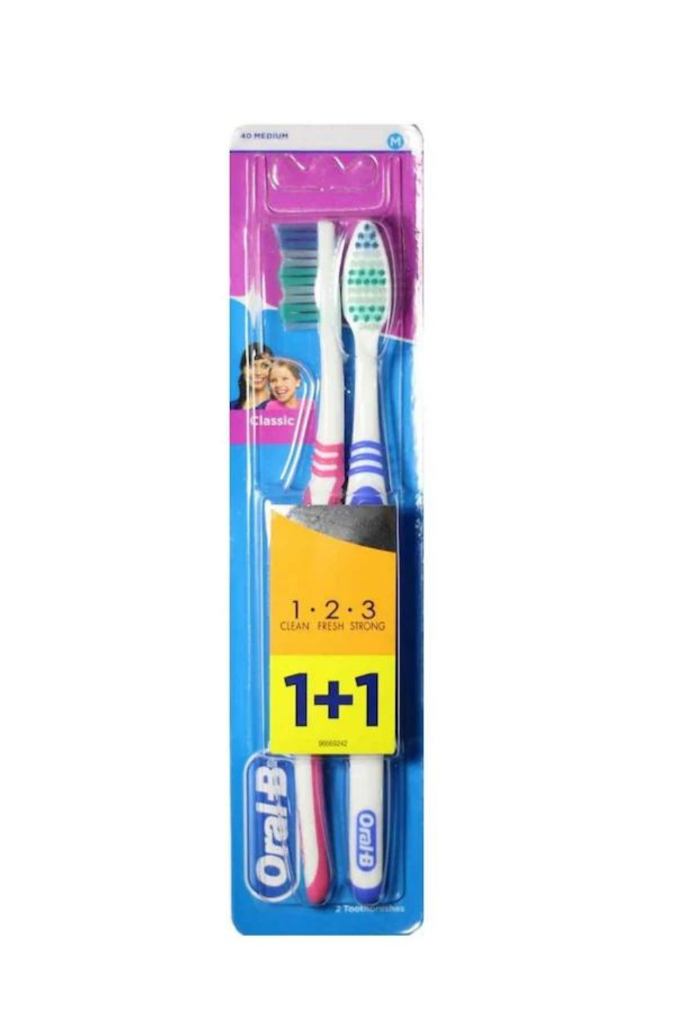 Oral-B Classic Medium Diş Fırçası 1+1